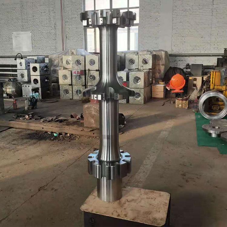 Forged shaft for lifting equipment