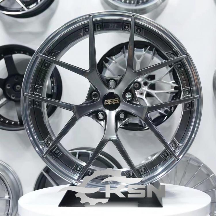 Modifled forging AL wheels BBS RIS 2 piece Style with gloss black