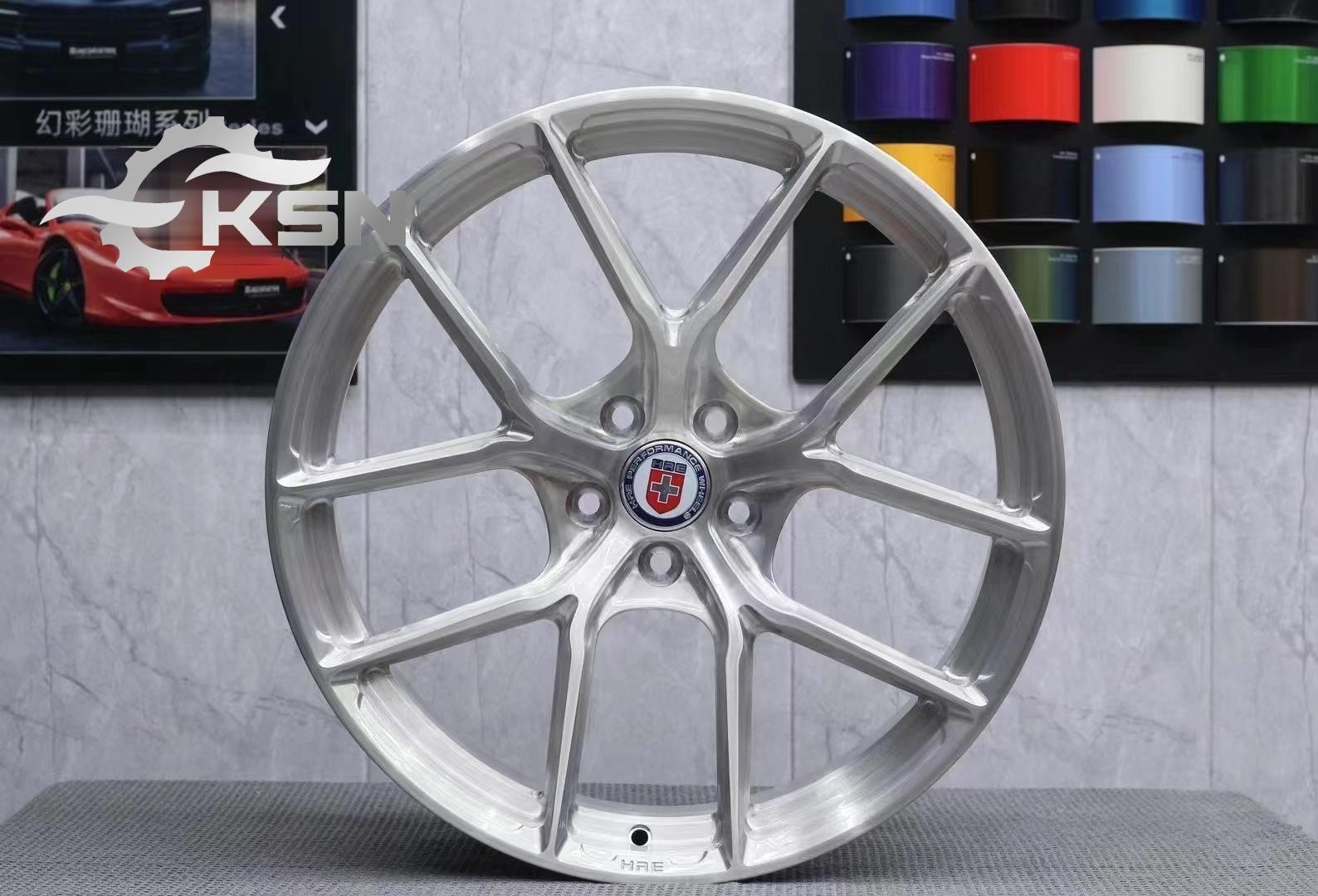 Modifled forging AL wheels HRE P101SC Style with satin silver