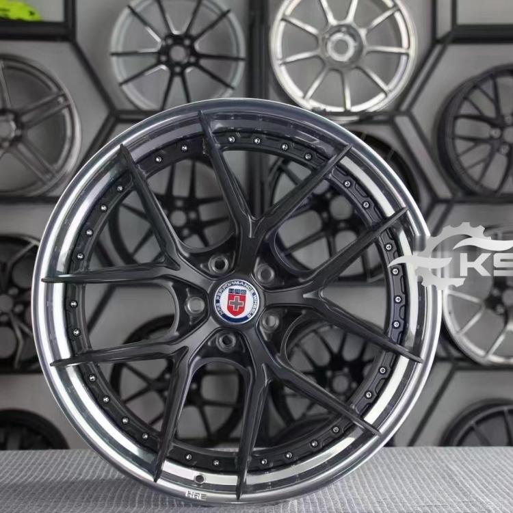 Modifled forging AL wheels HRE S101SC 2-piece  Style with matte gun gray