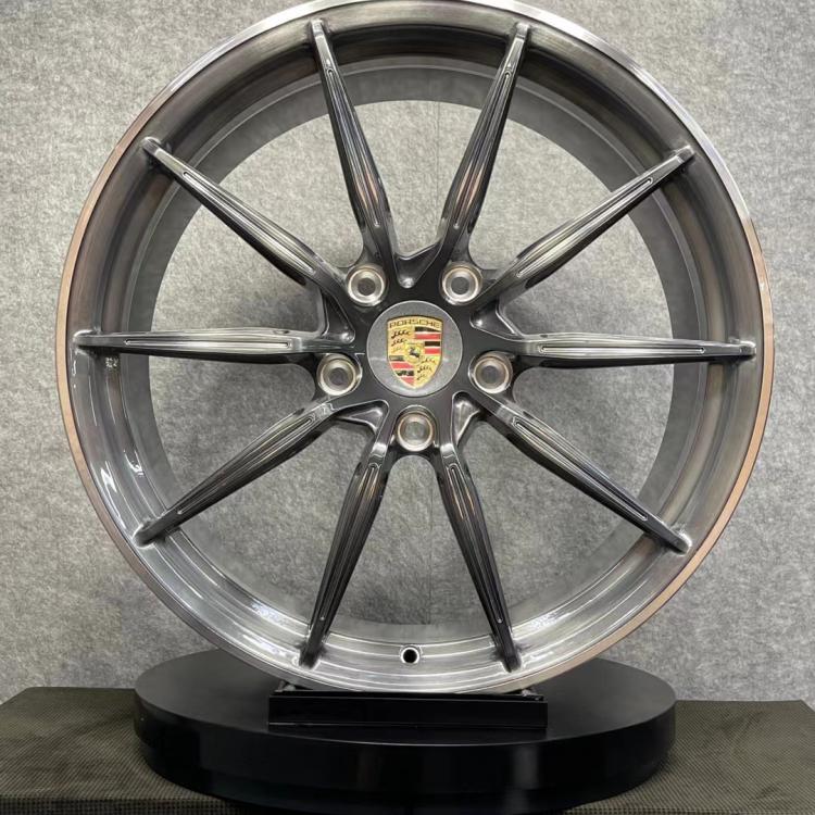 Modifled forging AL wheel for Porsche with stain surface 